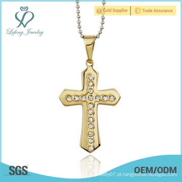 Cross cruzes celtas de ouro, cristal celta estilo cruz pendente jóias